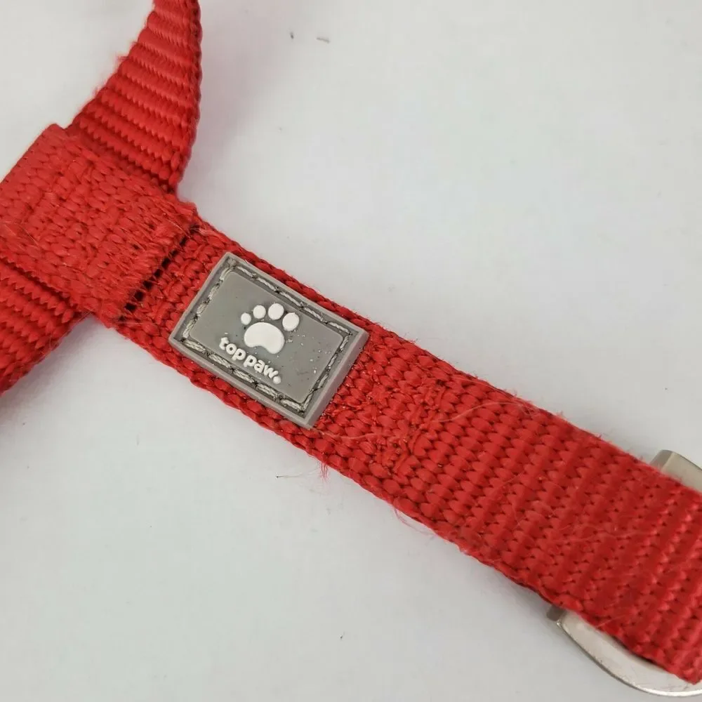 Top Paw Signature Adjustable Dog Harness Red‎ Size Small